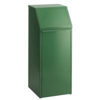 Affaldsspand brandsikker med frontåbning 70 liter grøn