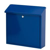 V-part postkasse- klar til vægmontering blå
