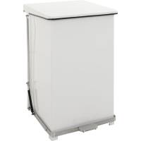 Pedalspand med d&aelig;mpet lukkemekanisme 152 liter hvid