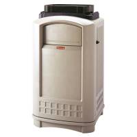 Affaldsspand brandhæmmende 170 cm høj 190 liter beige