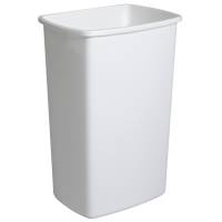 Affaldsspand i plast 40x30x58,5cm 50 liter hvid