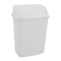 Affaldsspand plast med svinglåg 26 liter 35,2x48cm hvid