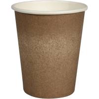 Kaffebæger 100% komposterbar Svanemærket 24 cl brun