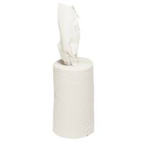 Håndklæderulle 1-lags Mini 100% genbrugspapir uden hylse hvid