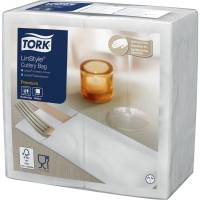 Tork Premium bestikserviet nyfiber 1/8 fold 39x39cm hvid