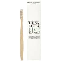 Think Act & Live Responsible Bambus tandbørste med blødt børstehovede