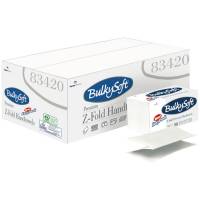 Håndklædeark Bulkysoft 2-lags Z-fold 24x23cm easypack hvid