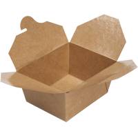 DoEco Take away boks i træfibre 600 ml 13x10,5x6,4cm brun