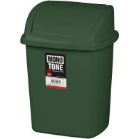 Affaldsspand 4,45 liter med svinglåg til gulv eller væg i plast grøn