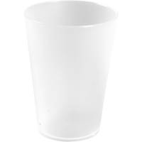 Gastro flergangsdrikkeglas PP 10,5cm Ø7,7cm 30 cl frosted hvid