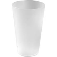 Gastro flergangsdrikkeglas PP 13,7cm Ø8,5cm 50 cl frosted hvid