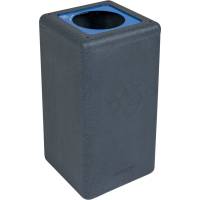 BrickBin bæredygtig affaldsspand 65 liter grå og blå