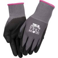 THOR Flex fingerdyppet nitrilhandske Str. 5 nitril/polyester lycra overh&aring;nd