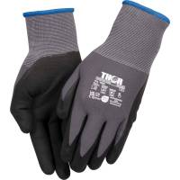 THOR Flex fingerdyppet nitrilhandske Str. 6 nitril/polyester lycra overh&aring;nd