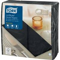 Tork Linstyle middagsserviet 1/8 fold 39x39cm nonwoven airlaid sort