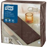 Tork Linstyle middagsserviet 1/8 fold 39x39cm nonwoven airlaid kakao