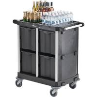 Nordic Recycle Trolley 2.0 hotelvogn HDPE/aluminium sort