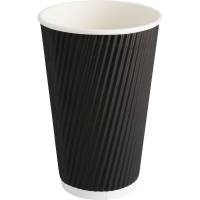 Kaffeb&aelig;ger 13,4cm &Oslash;9cm 48cl PE/pap Ripple Wall sort