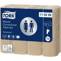 Tork T4 Advanced toiletpapir 2-lags 100% genbrugspapir 110299 Natur