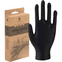 Essentialz engangshandske str. XS nitril pudderfri sort 10 stk