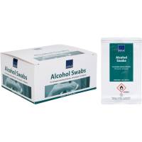 Alkohol serviet 20x15cm  70% ethanol 2% glycerin enkeltpakket