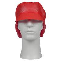 Snood cap, Abena Classic, M, rød, PP, usteril, engangs