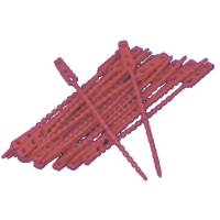 Poselukker plastik strip LDPE 18 cm rød