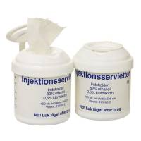Desinfektionsserviet, 82% ethanol, 0,5 % klorhexidin