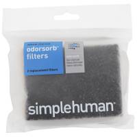 Simplehuman filter til affaldsspand, sort, 2 stk. 