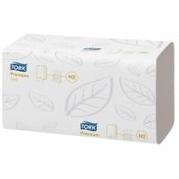 Håndklædeark, Tork Express H2 Premium, 2-lags, W-fold, 100288 hvid