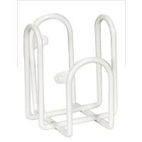 Holder til Dispenser, Abena, 9x8x10,5cm, 500 ml, hvid, metal, til Abena 500 ml flasker