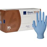 Nitril Classic Sensitive handske XL pudderfri lyseblå