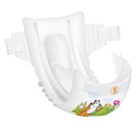Bambo Nature Børneble tapeble Junior 5 hvid med motiv