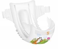 Bambo Nature Børneble tapeble Junior 5 hvid med motiv tall pack