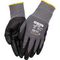Odin Flex Halvdyppet nitrilhandske str 10 sort polyester, nitril