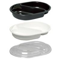 Bakke PP SmartView™ MicroChef™ menuserie 2-rums 500/395ml 17,60x23,80cm sort