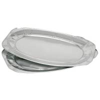 Serveringsfad 54,7x36cm 150 my sølv oval