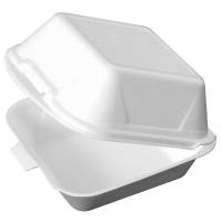 Burgerboks EPS stor 15,50x15,50cm hvid