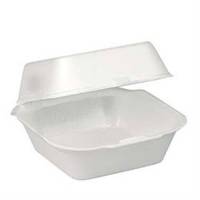 Burgerbakke EPS lille 12,50x13,50x7cm hvid