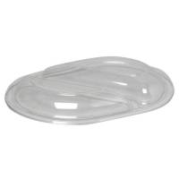 A-PET låg oval til 2-rums 24x18x3cm klar