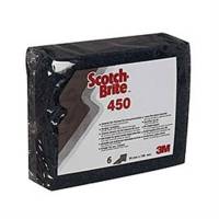 Skurefiber, 3M Scotch-Brite 450, 158x23,5x95mm, blå, nylon/plast, grov skureeffekt