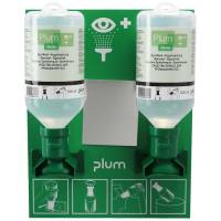 Plum øjenskyl åben vægstation med 2 flasker NaCI 500ml