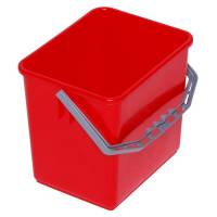 Inventarspand, Tina Trolleys, 24x19x22cm, 6 l, rød, plast, med hank