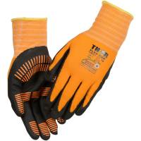 Thor Flex Grip fingerdyppet nitrilhandske str 7 med gul ribkant