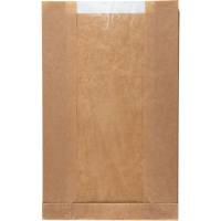 Rudepose 18x28x5cm 40g/m2 papir med rude med sidefals brun