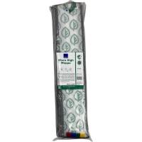Tør- og fugtmoppe mikrofiber 60 cm med velcro 90% recycle
