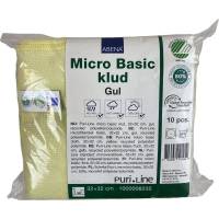 Puri-Line Basic rengøringsklud 32x32cm mikrofiber gul