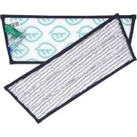 Puri-Line Inventarmoppe 30x10cm mikrofiber 30cm med velcro grå