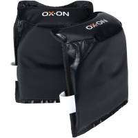 OX-ON Comfort Kn&aelig;beskytter One size l&aelig;der/PVC b&aring;nd med hook'n'looplukning sort