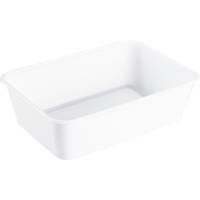 Plastbakke 17,5x11,9x5,2cm 650ml 650ml PP 1-rums hvid